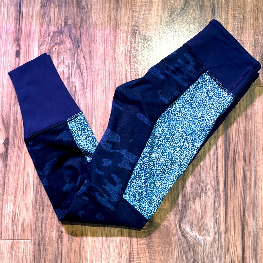 Lululemon Dark Blue Camo Leggings